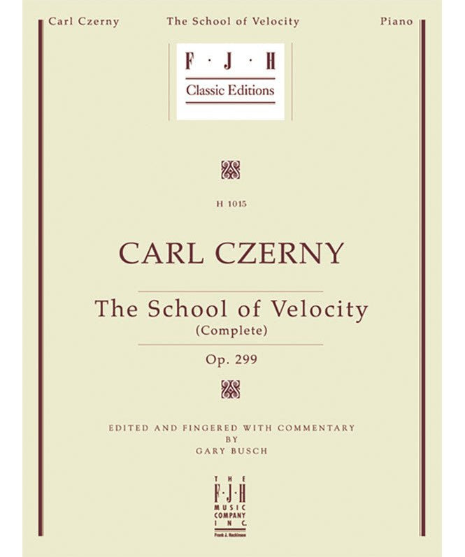 Carl Czerny: School of Velocity (Complete), Op. 299 - Remenyi House of Music