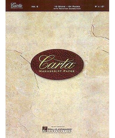 Carta Manuscript Paper No. 6 - Basic - Remenyi House of Music