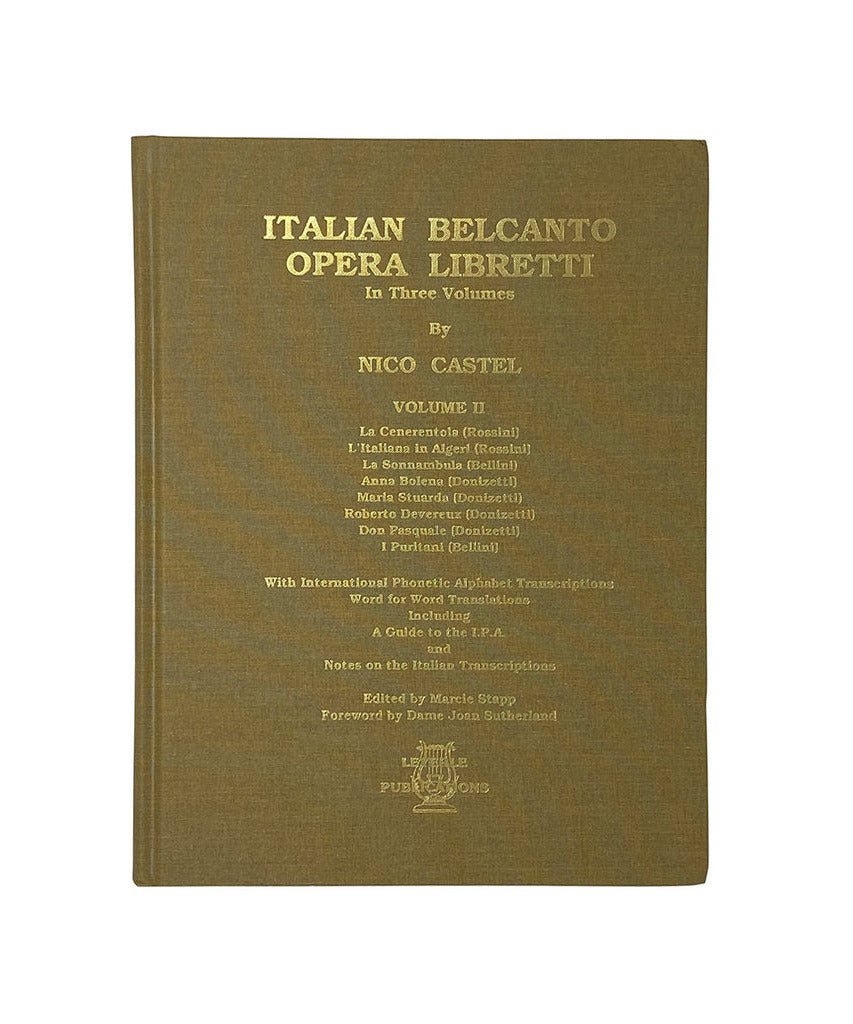 Castel N. - Italian Bel Canto Opera Libretti Volume 2 - Remenyi House of Music