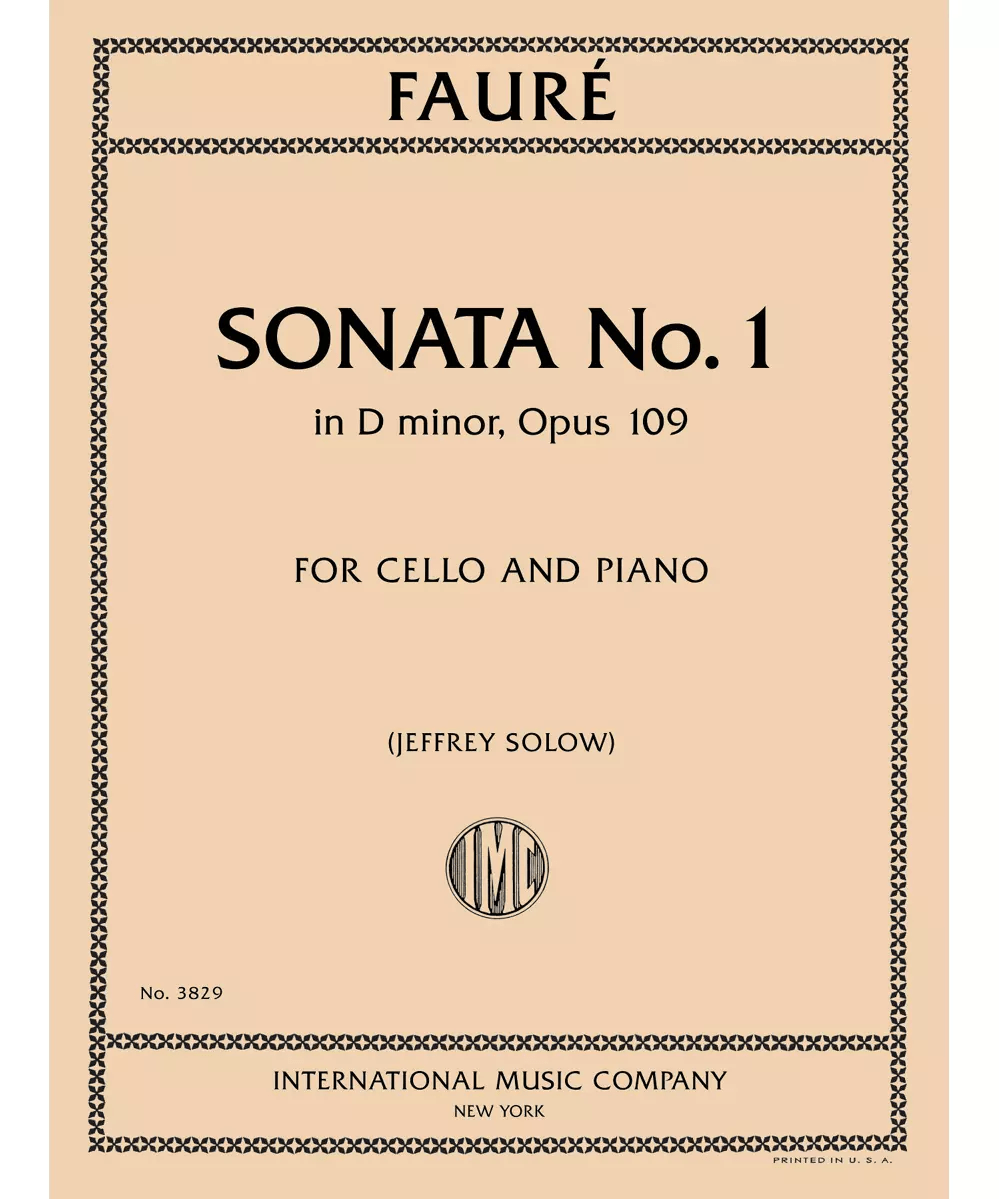 Cello Sonata No.1 in D minor, Opus 109 - Remenyi House of Music