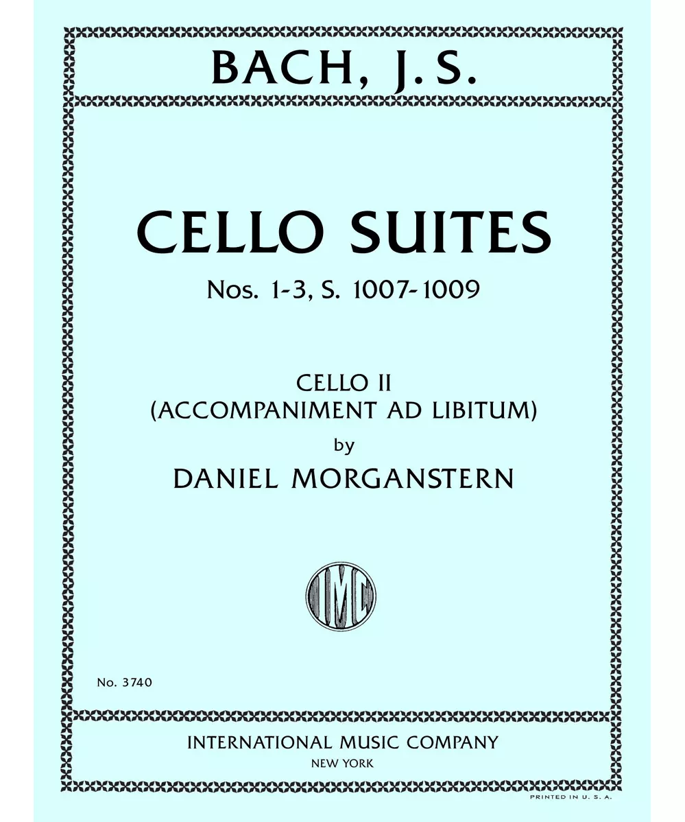Cello Suites Nos. 1 - 3, S. 1007 - 1009, Cello II part (Accompaniment Ad Libitum) - Remenyi House of Music