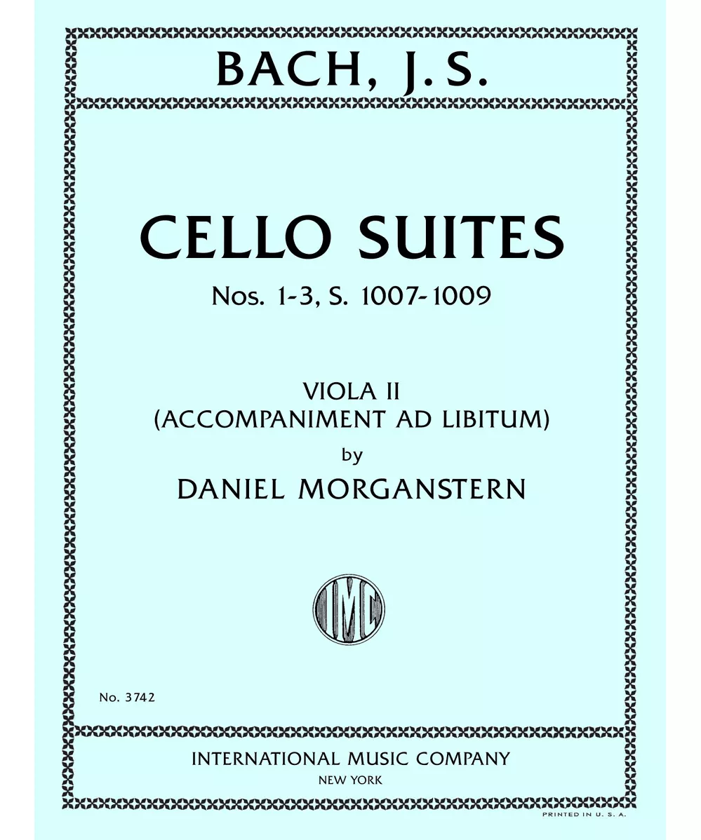 Cello Suites Nos. 1 - 3, S. 1007 - 1009, Viola II part (Accompaniment Ad Libitum) - Remenyi House of Music