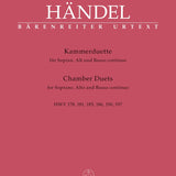 Chambers Duets for Soprano, Alto and Basso continuo HWV 178, 181, 185, 186, 190, 197 - Remenyi House of Music
