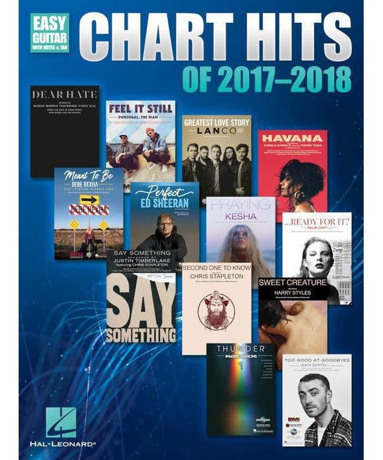 Chart Hits of 2017 - 2018 (Easy Guitar) - Remenyi House of Music