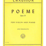 Chausson, E. - Poème, Op. 25 - Remenyi House of Music