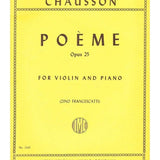 Chausson, E. - Poème, Op. 25 - Remenyi House of Music