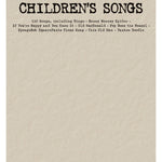 Children's Songs - Remenyi House of Music