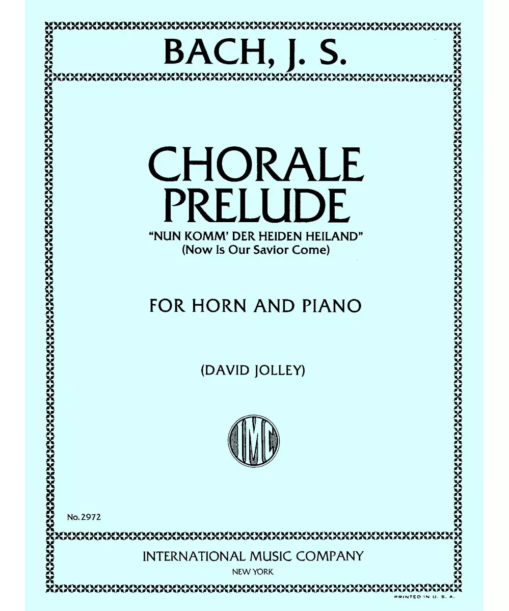 Chorale Prelude \"Nun Komm' Der Heiden Heiland\" - Remenyi House of Music