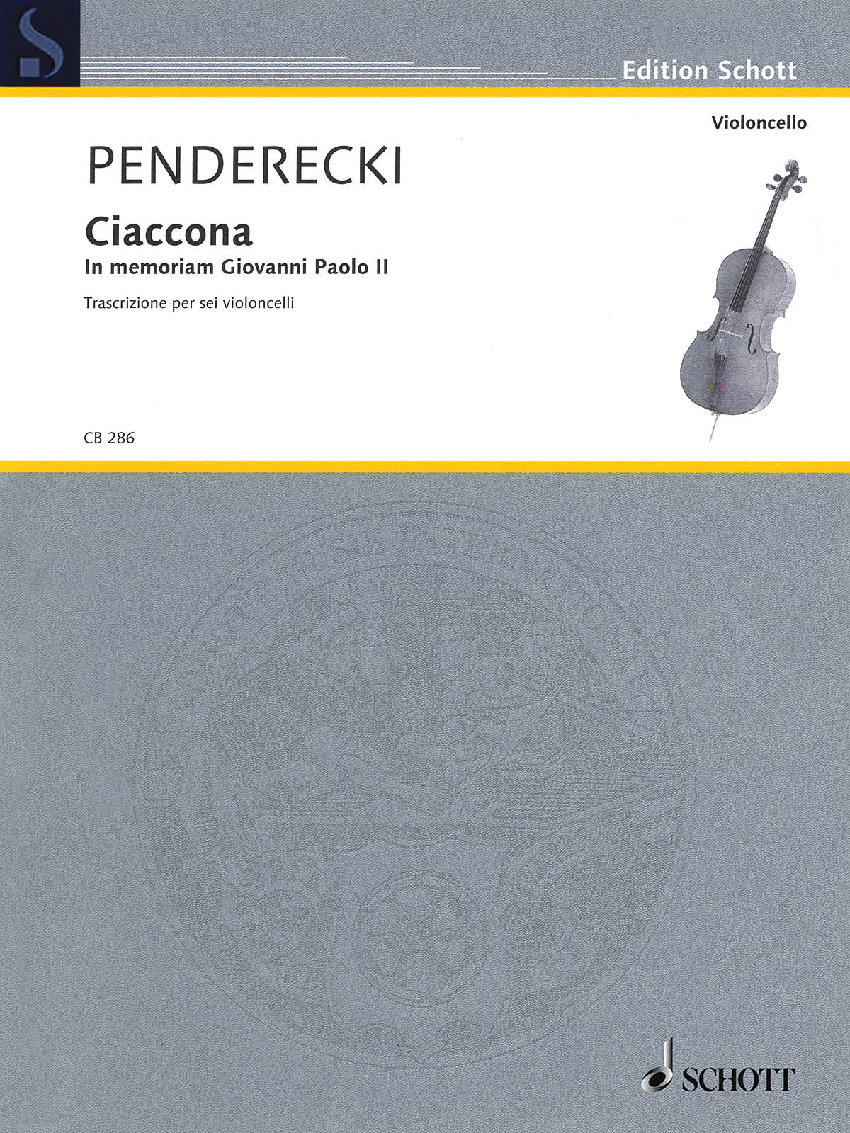 Ciaccona - In Memoriam Giovanni Paolo II - Remenyi House of Music