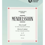 Mendelssohn F. - D 钢琴三重奏 - Op 49