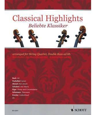 Classical Highlights - Arranged for String Quartet, Double Bass Ad Lib - Remenyi House of Music