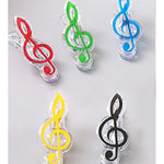 Clear Plastic Clips with Notes or Clefs - Remenyi House of Music