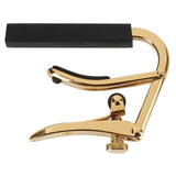 Shubb Capo Royale Series C2g Capo for Nylon String Guitar, Gold Finish