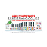 Ensemble d'autocollants pour clavier et recherche de notes - Le cours de piano le plus simple de John Thompson