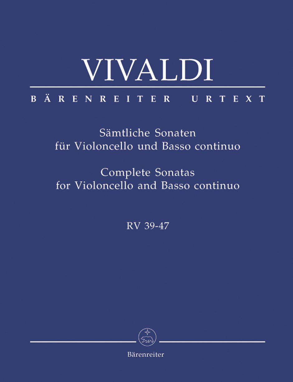 Complete Sonatas for Violoncello and Basso continuo RV 39 - 47 - Remenyi House of Music