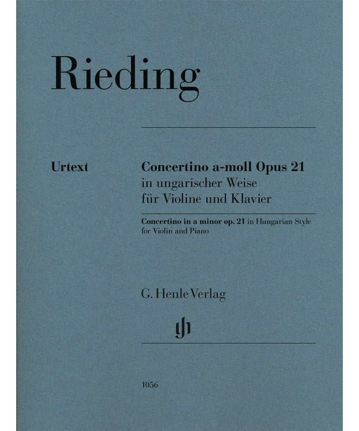 Concertino In Hungarian Style in A Minor, Op. 21 - Remenyi House of Music