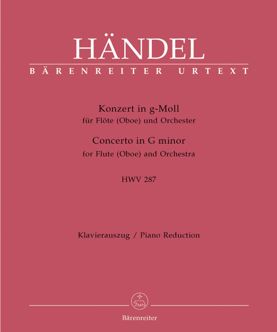 Concerto for Flute (Oboe) and Orchestra in G minor HWV 287 - Remenyi House of Music