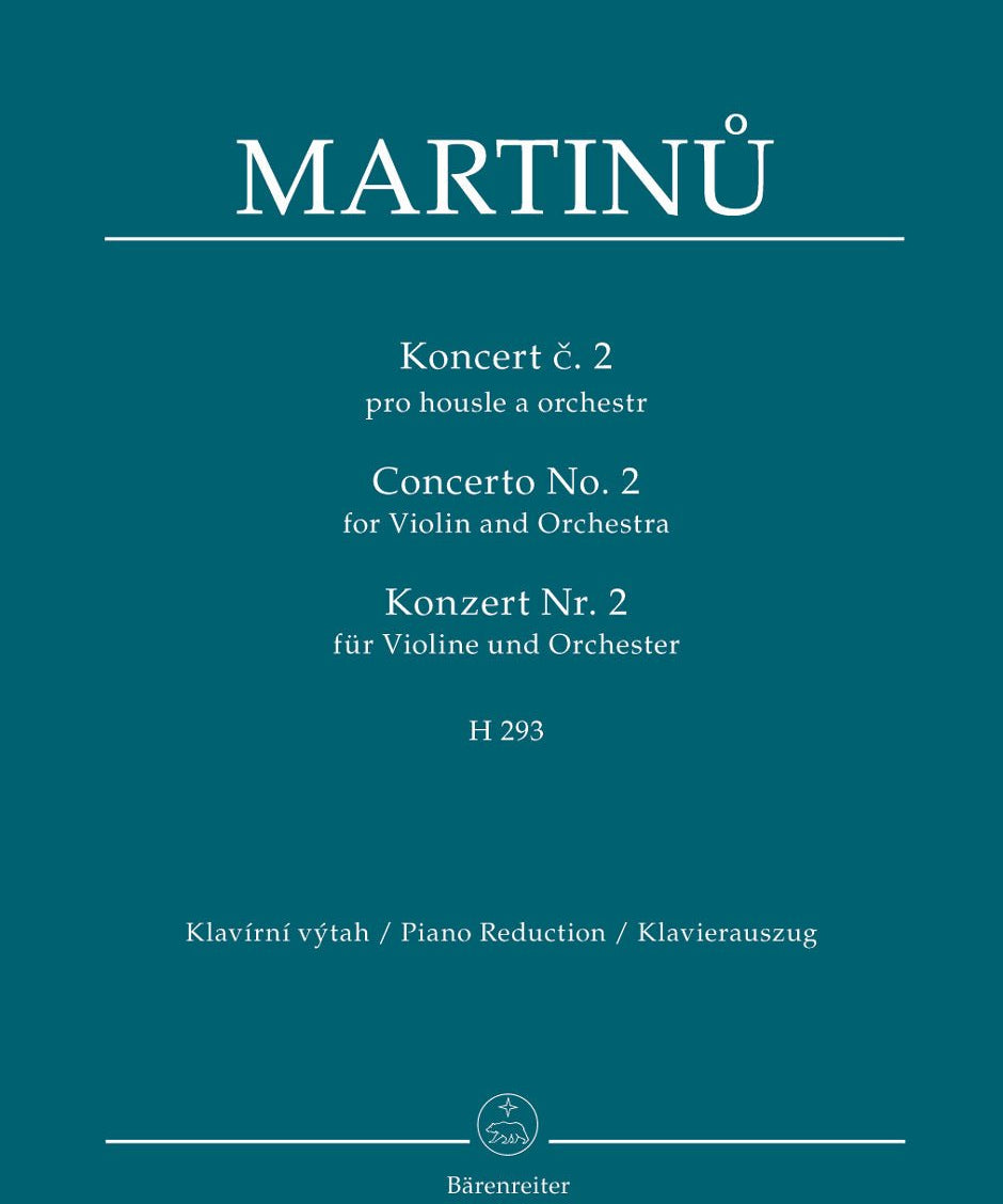 Concerto for Violin and Orchestra no. 2 H 293 - Remenyi House of Music