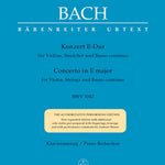 Concerto for Violin, Strings and Basso continuo in E major BWV 1042 - Remenyi House of Music