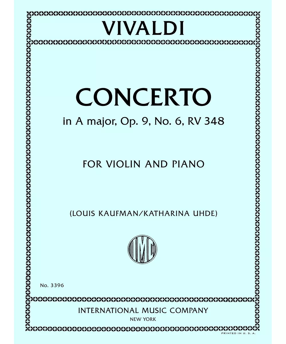 Concerto in A major, RV 348 (Opus 9, No. 2) - Remenyi House of Music