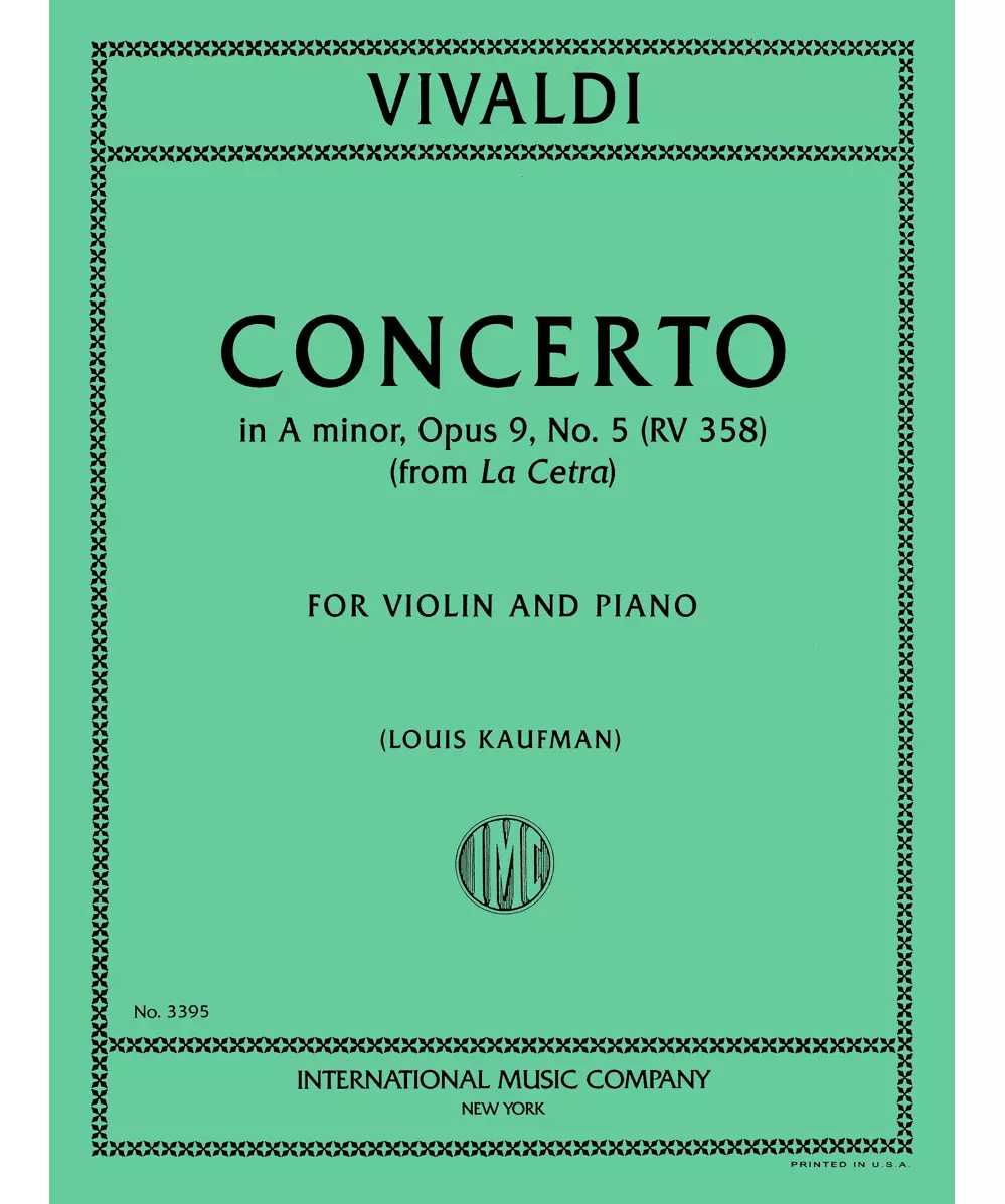 Concerto in A minor, RV 358 (Opus 9, No. 5) - Remenyi House of Music
