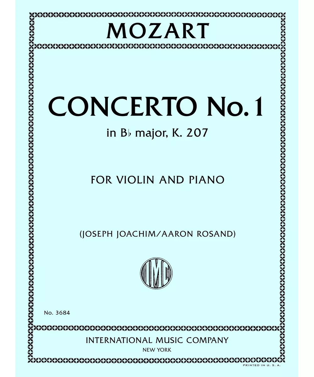 Concerto No. 1 in B Flat Major, K. 207 - Remenyi House of Music