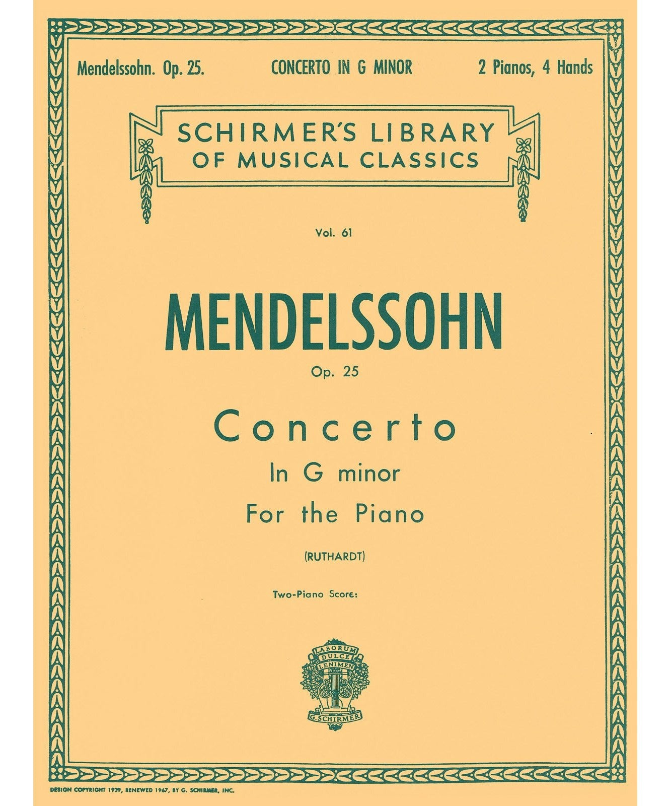 Concerto No. 1 in G Minor, Op. 25 - Remenyi House of Music