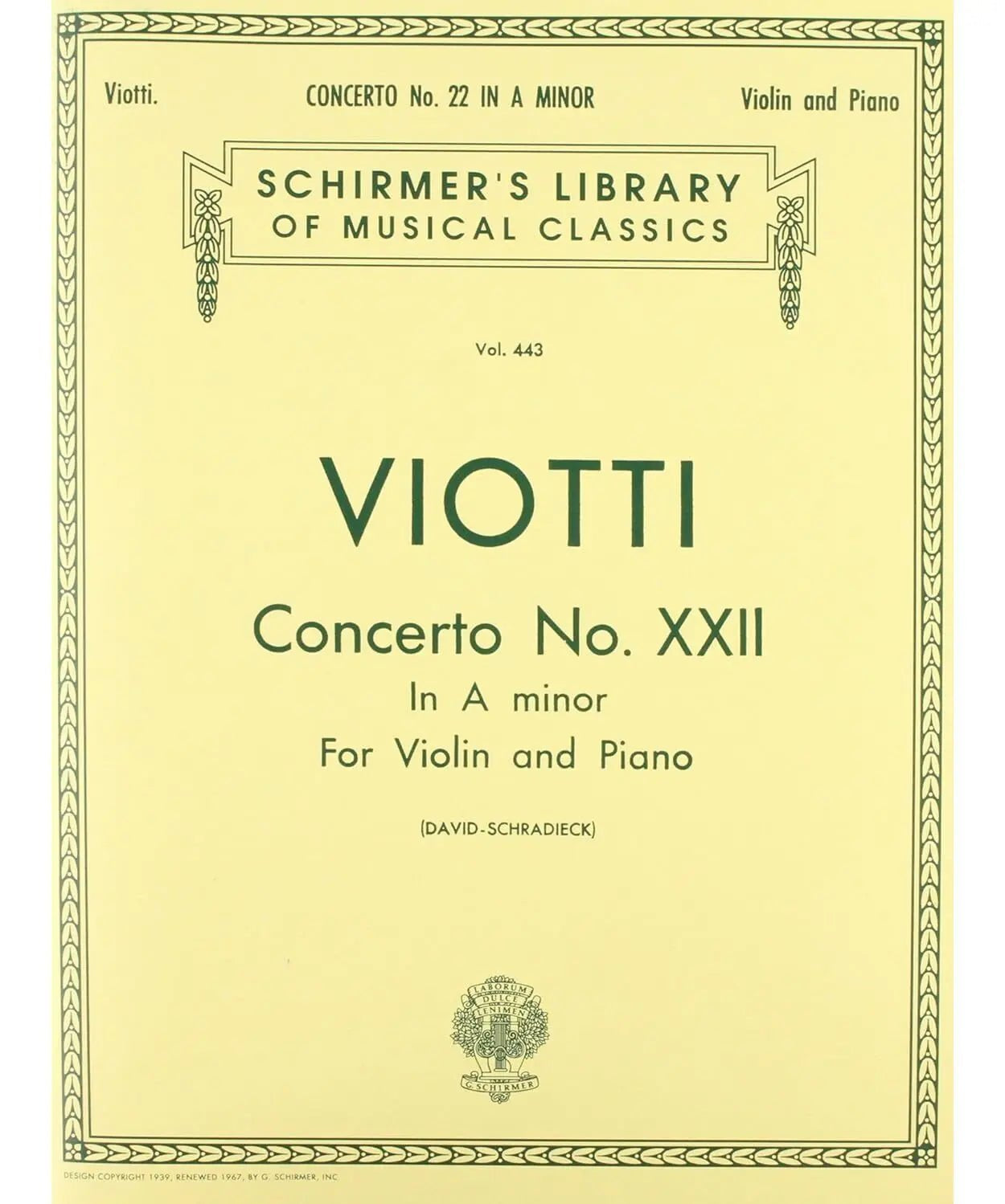 Concerto No. 22 in A Minor - Remenyi House of Music