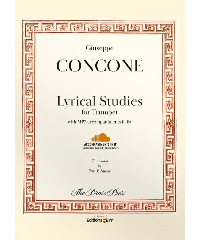 Concone, G. - Lyrical Studies for Trumpet (Book & Download) - Remenyi House of Music