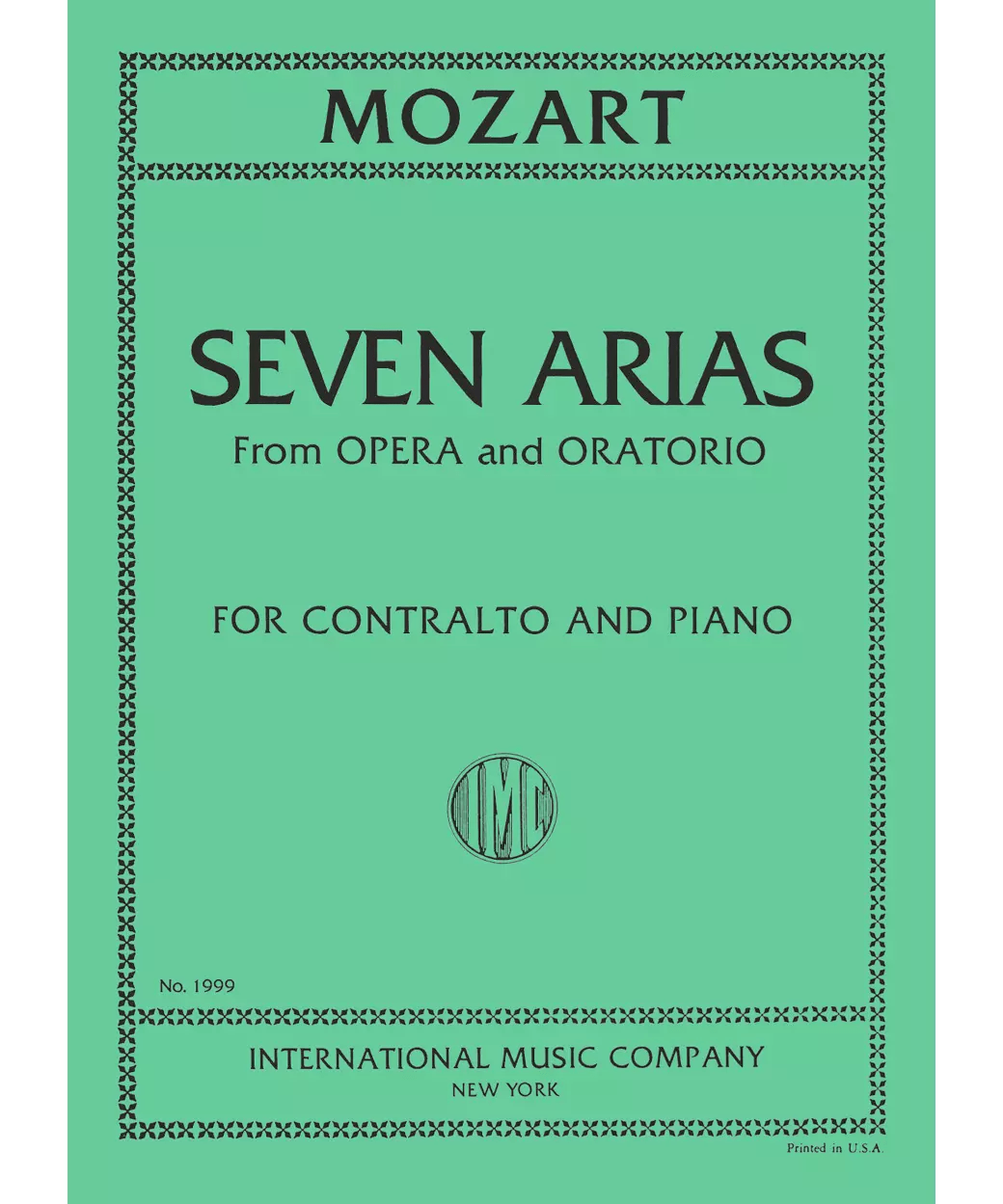 Contralto. 7 Arias - Remenyi House of Music