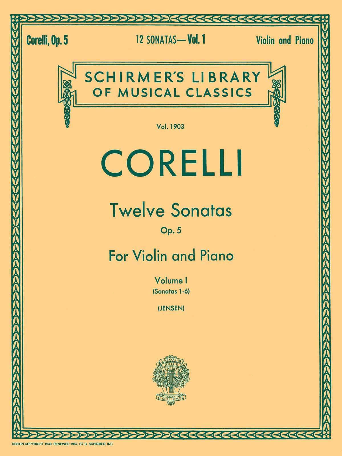 Corelli A. - Twelve Sonatas, Op. 5 - Volume 1 - Remenyi House of Music