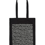 Cotton Tote Bag with Long Handles - Sheet Music Design - Remenyi House of Music