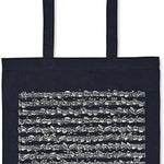 Cotton Tote Bag with Long Handles - Sheet Music Design - Remenyi House of Music