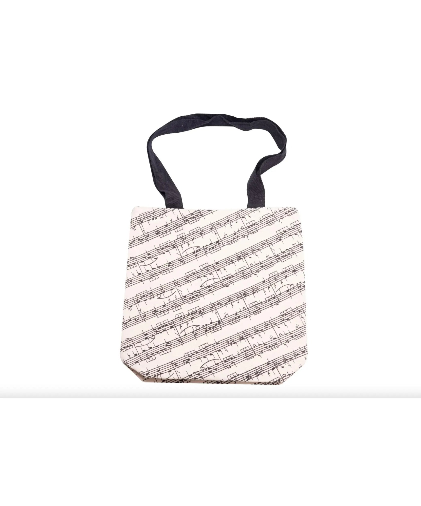 Cotton Tote Bag with Music Staff Design - Remenyi House of Music