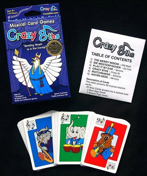 Crazy 8ths Card Game - Single Game - Remenyi House of Music