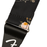 Fender Floral Strap, Black, 2"