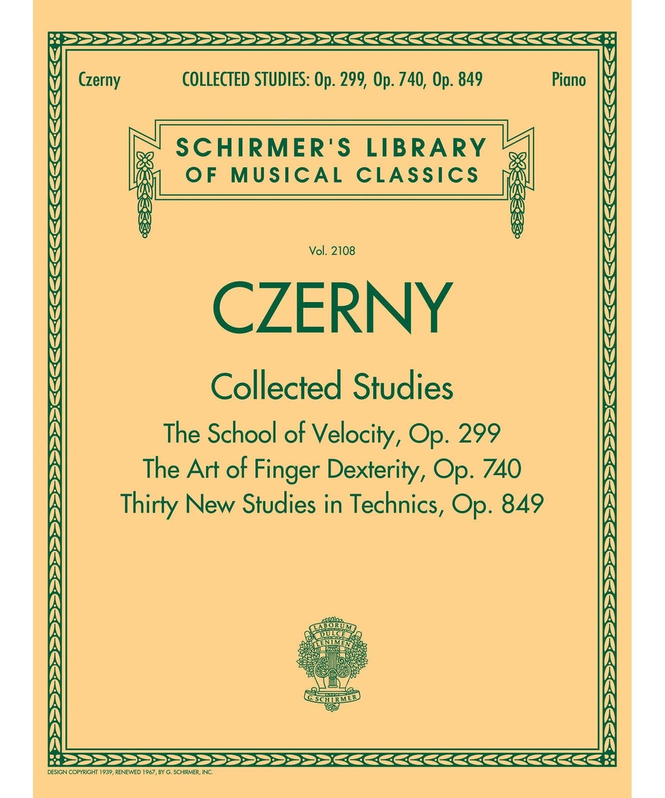 Czerny: Collected Studies - Op. 299, Op. 740, Op. 849 - Remenyi House of Music