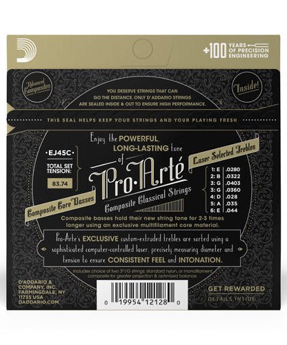 D'Addario Classical Guitar String EJ45C - Remenyi House of Music