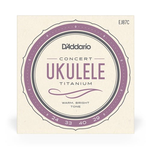 D'ADDARIO CONCERT TITANIUM UKULELE STRING SET - Remenyi House of Music