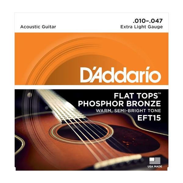 D'Addario EFT15 Flat Tops, Extra Light, 10 - 47 - Remenyi House of Music