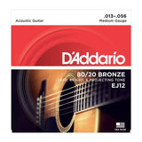 D'Addario EJ12 - 80/20 Bronze Medium 13 - 56 - Remenyi House of Music