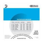 D'Addario EJ16 - Phosphor Bronze LIGHT 12 - 53 - Remenyi House of Music