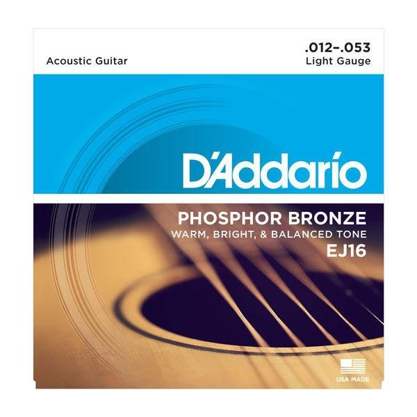 D'Addario EJ16 - Phosphor Bronze LIGHT 12 - 53 - Remenyi House of Music