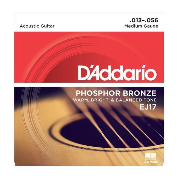 D'Addario EJ17 - Phosphor Bronze MEDIUM 13 - 56 - Remenyi House of Music