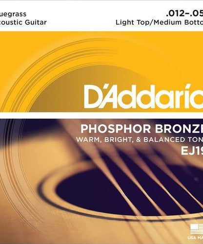 D'Addario EJ19 - Phosphor Bronze Blugrass L - Top H - Btm 12 - 56 - Remenyi House of Music