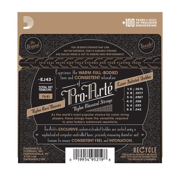 D'Addario EJ43 Pro Arte LT Classical Guitar Strings, Full Set - Remenyi House of Music