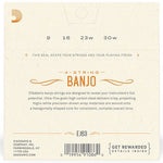 D'Addario EJ63 Tenor Banjo Set, Nickel, 9 - 30 - Remenyi House of Music