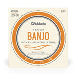 D'Addario EJ63 Tenor Banjo Set, Nickel, 9 - 30 - Remenyi House of Music