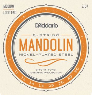 D'Addario EJ67 - Nickel Mandolin Strings Medium 11 - 39 - Remenyi House of Music