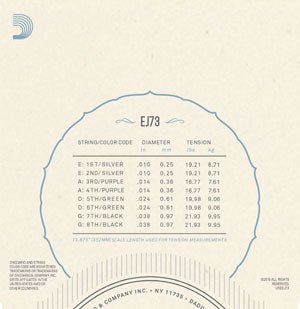 D'Addario EJ73 - Mandolin Phosphor Bronze Light 10 - 38 - Remenyi House of Music